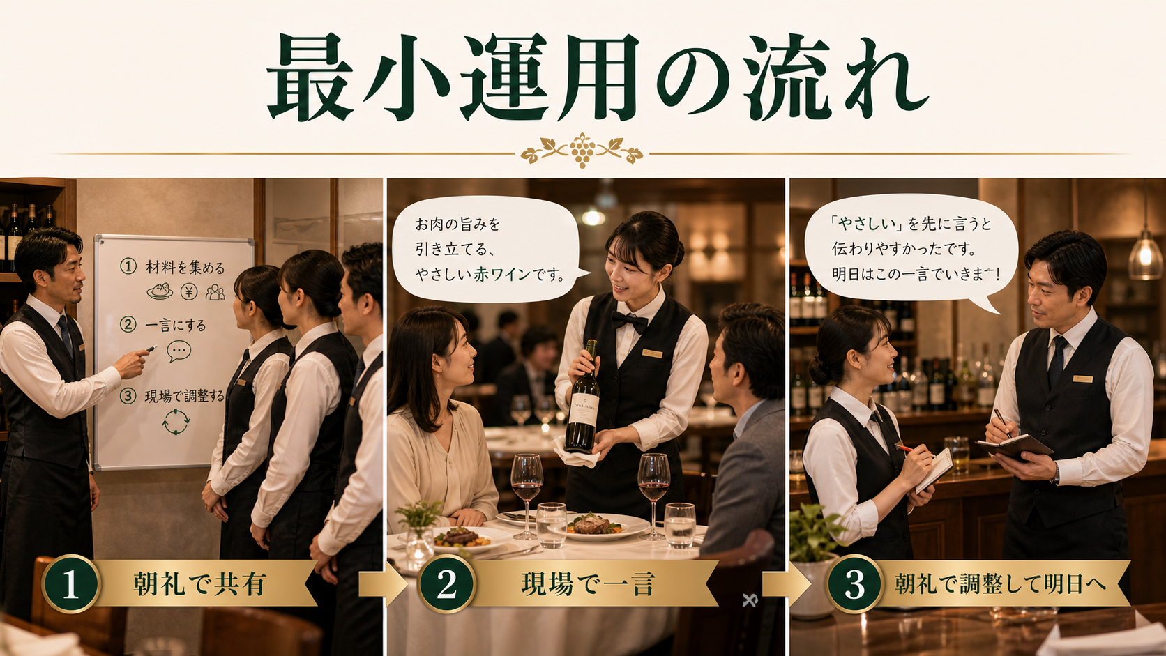 ソムリエがいない店で先に作る最小運用の流れ
